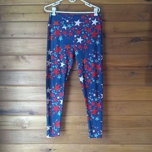 Lularoe Women's Tall & Curvy Star Print Leggings.